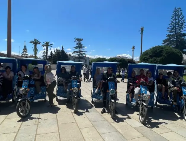 Group enjoying a guided day tour in Morocco